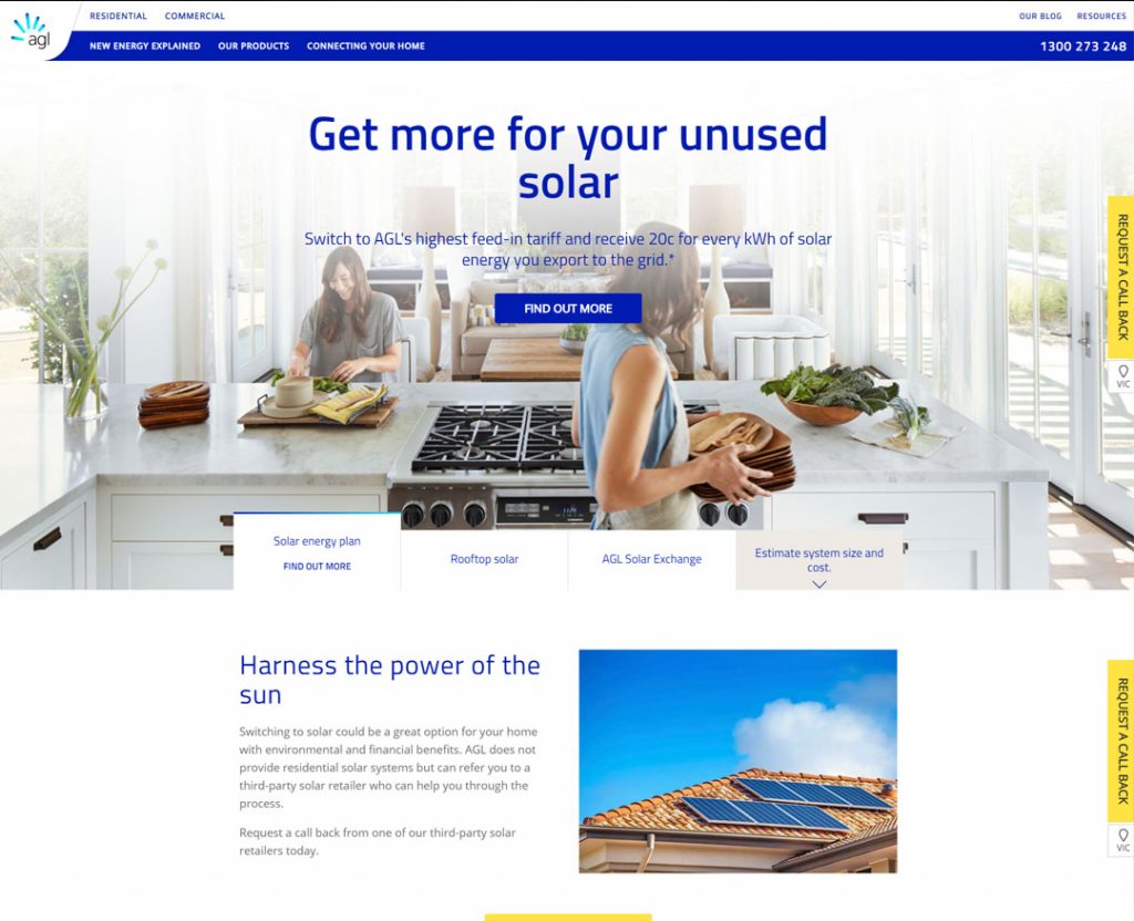 AGL Solar WordPress Website Design