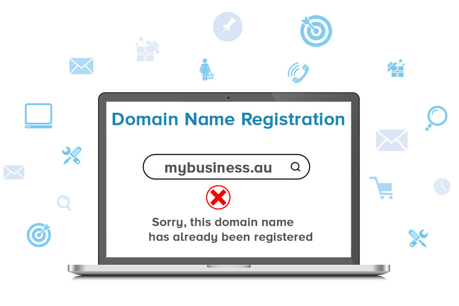 au domain name registration already taken