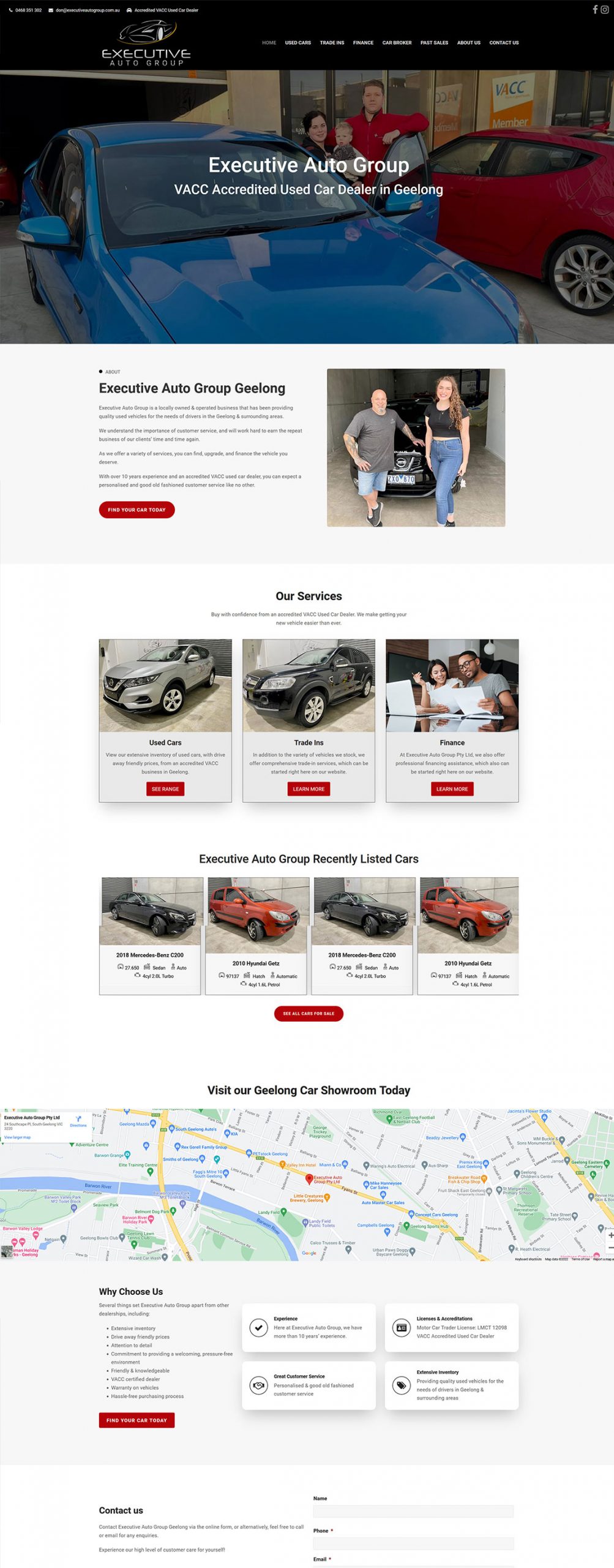 Executive Auto Group Website